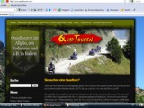 Screenshot von www.quadtouren.de